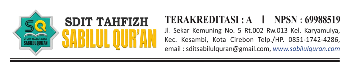 Kop SDIT Tahfizh Sabilul Qur'an